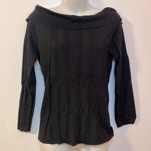Black Silk Blend Sweater